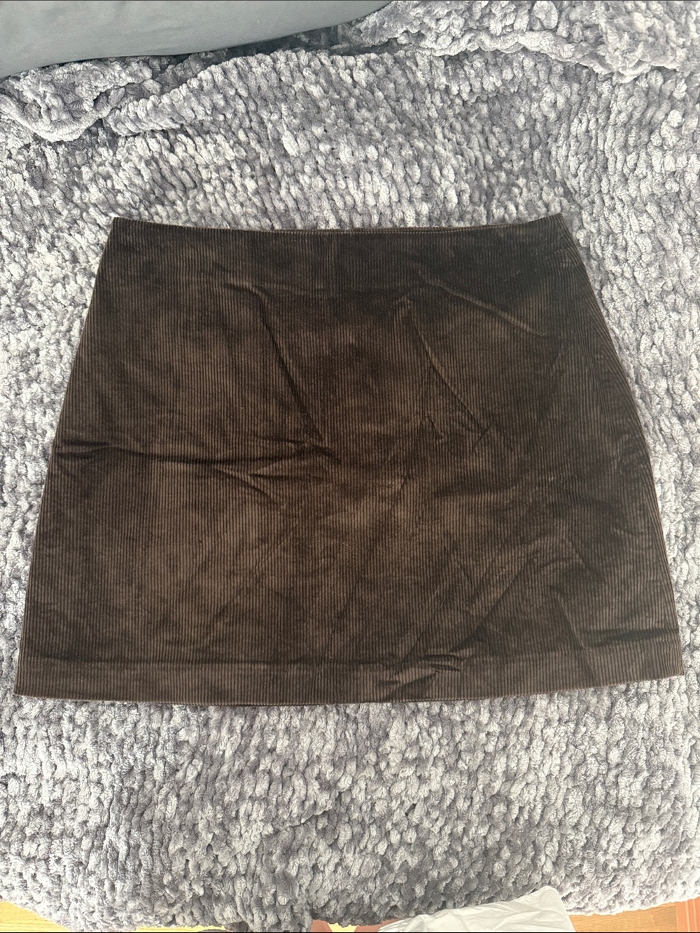 Brown Corduroy Mini Skirt